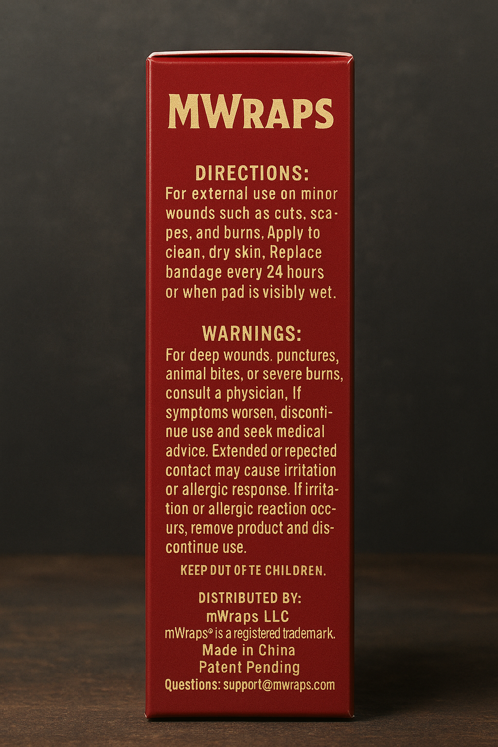 mwraps finger bandages box